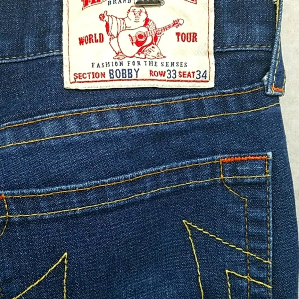 True religion Bobby Straight dark Denim jeans 33W x 28L